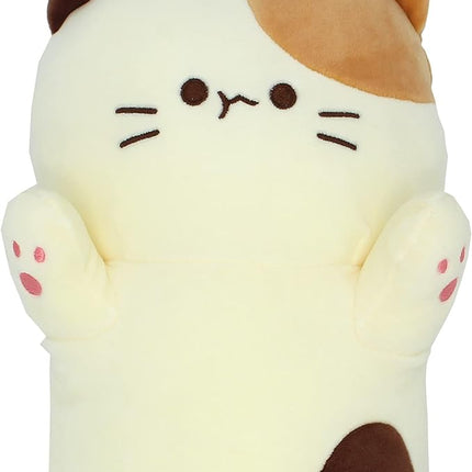 Very Soft Cat Long Hugging Pillow Plush Kitten Kitty Stuffed Animals Milky White 26"