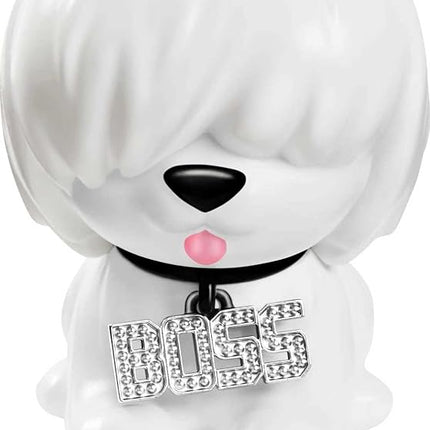 Barbie Extra Doll & Accessories with Shimmery Look, Pink & Purple Fantasy Hair & Neon Beanie with Pet Puppy