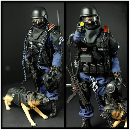 YEIBOBO ! 1:6 Action Figure Accessories German Shepherd Figure Toy (Police Dog)