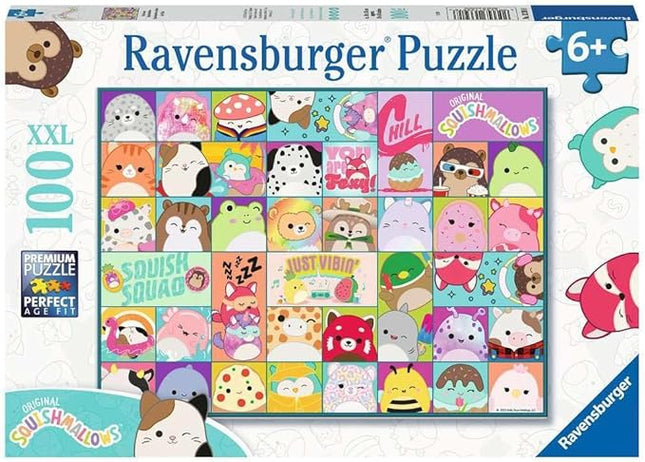 Ravensburger Kinderpuzzle 13391 - Viele bunte Squishmallows - 100 Teile Squishmallows Puzzle für Kinder ab 6 Jahren