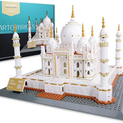 ArtorBricks Architectural Taj Mahal Large Collection Building Set Model Kit and Gift for Adults (1503 Pieces)