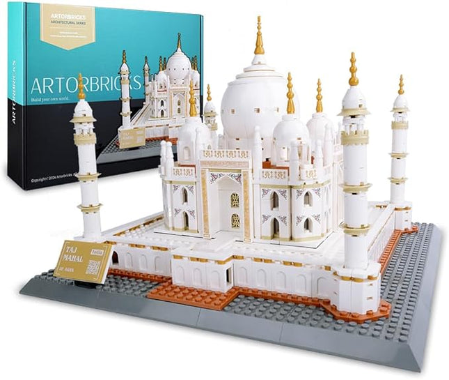 ArtorBricks Architectural Taj Mahal Large Collection Building Set Model Kit and Gift for Adults (1503 Pieces)