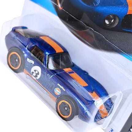 Hot Wheels - Shelby Cobra Daytona Coupe - HW Race Day 5/10 - HTF10 - Short Card - Gulf Design - Good Year - Mattel 2024-1:64