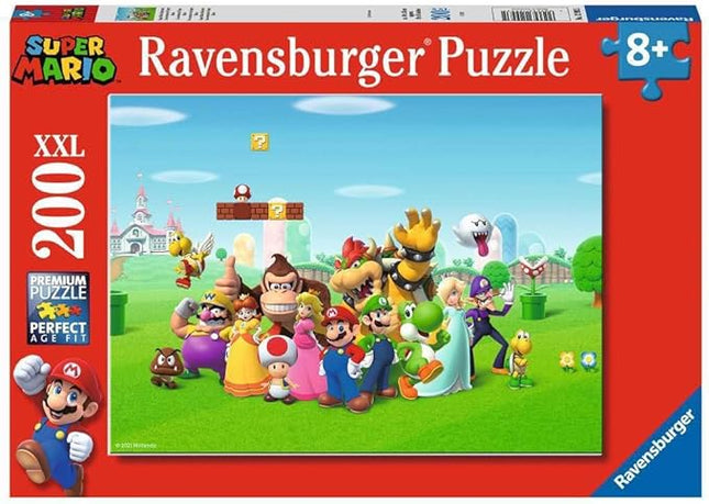 Ravensburger Super Mario 200 Piece Jigsaw Puzzles for Kids Age 8 Years Up - Extra Large Pieces