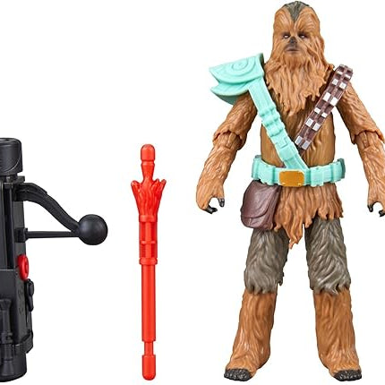 STAR WARS Epic World of Action Chewbacca 4-Inch Deluxe Action Figure & 4 Accessories, Toys for Boys & Girls Ages 4+