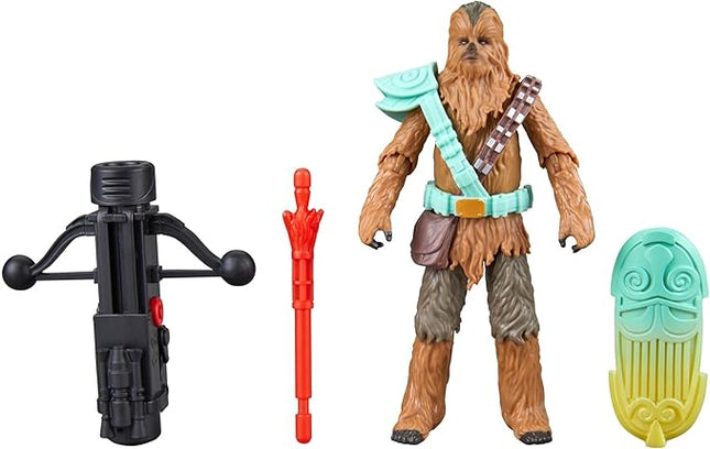 STAR WARS Epic World of Action Chewbacca 4-Inch Deluxe Action Figure & 4 Accessories, Toys for Boys & Girls Ages 4+