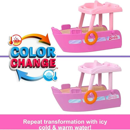 Barbie Mini Barbieland Doll and Vehicle Playset - Bundle with 3 Barbieland RV, Plane, and Boat Vehicles Plus Stickers, More | Barbie Party Favors for Girls, Kids