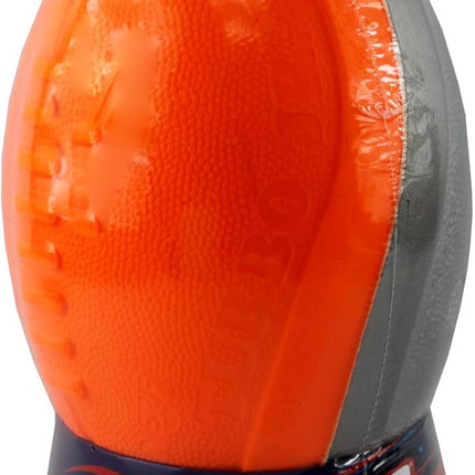 NERF Sports Turbo Jr. Football Bright Orange and Titanium