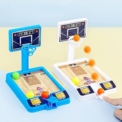 Random Color Tabletop Basketball Game Toys，Office Desktop Basketball Party Favors，Novelty Basketball Shooting Game Carnival Classroom Prizes Goodie Bag Stuffers for Kids Boys Girls(1PACK)