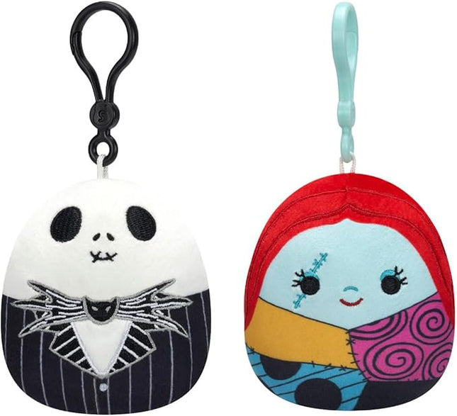 Squishmallows Original 3.5in Disney Jack Skellington and Sally Clip 2-Pack – Official Jazwares Plush