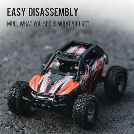 RC Off-Road Vehicle Model, 1/32 Scale 4WD Mini Electric 2.4G Remote Control High Speed Drift Off-Road, Mini Racing Drift Car for Adults