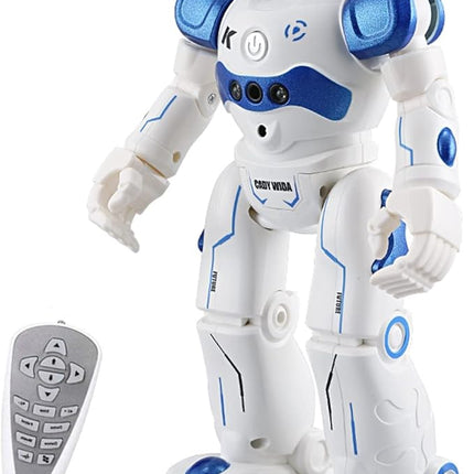 RC Robot Toys Gesture Sensing Smart Robot Toy for Kids Can Singing Dancing Speaking Christmas Birthday (White)