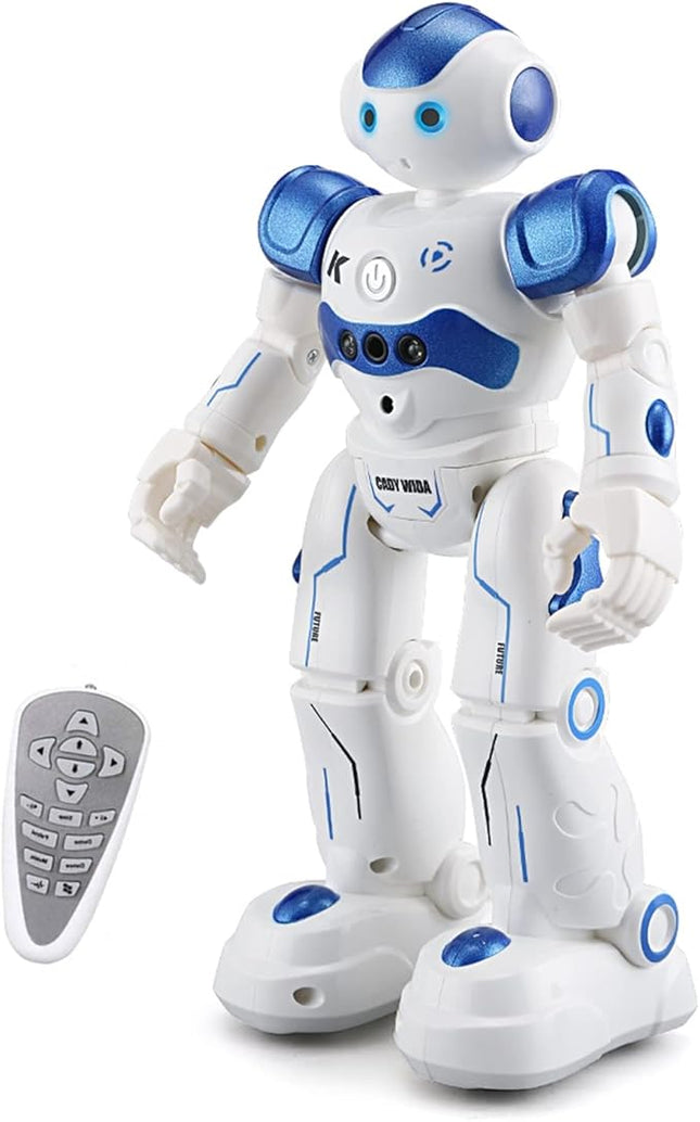 RC Robot Toys Gesture Sensing Smart Robot Toy for Kids Can Singing Dancing Speaking Christmas Birthday (White)