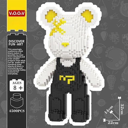 Polar Bear Micro Building Blocks Set(4500Pieces) Music Bear Building Blocks Gift for Adult and Kid