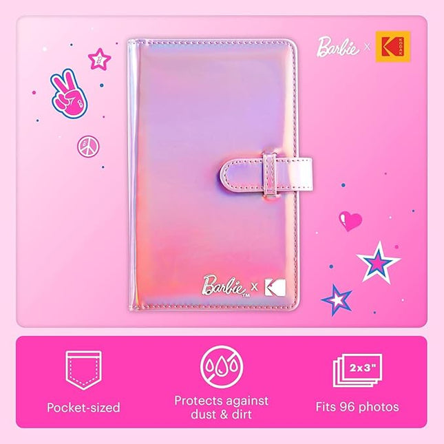 Kodak x Barbie 96-pocket Photo Album for Barbie Instant 2x3” ZINK Zero Ink Photo Paper