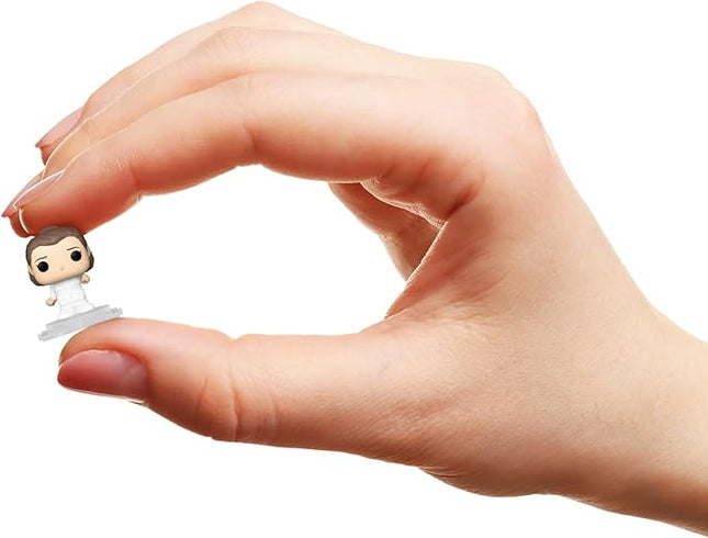 Funko Bitty Pop! Star Wars - Leia, Snowtrooper, Boba Fett, & A Surprise Mystery Figure - 0.9 Inch (2.2 Cm) Collectable - Stackable Display Shelf Included - Gift Idea - Party Bags - Cake Topper