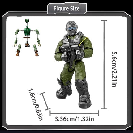 YEIBOBO ! Minifigures Blind Bags, Military Action Figures with Weapons and Accessories Mystery Pack Falconry Special Forces