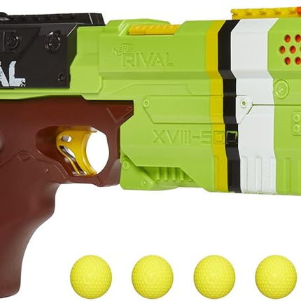 Nerf Rival Kronos XVIII-500 Blaster, Breech-Load, 5 Rival Rounds, Spring Action, 90 FPS Velocity, Green (Amazon Exclusive)