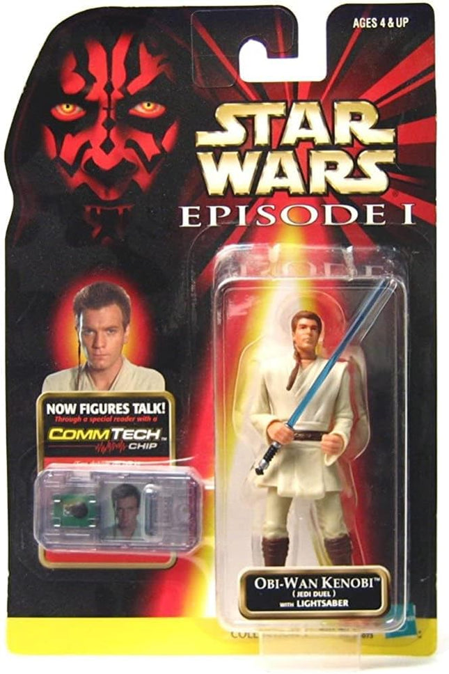 Star Wars Episode I: The Phantom Menace, Obi-Wan Kenobi (Jedi Duel) Action Figure, 3.75 Inches