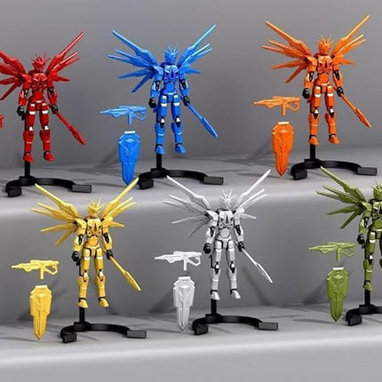 T13 Action Figure 2-Pack Set, Titan 13 Robot 3D Printed Already Assembled Collectible Toy with Dummy 13 Figure for 6 7 8 9 10 11 12 Years old Kids Gift, Titan13 & T-13 Model Kit for Kids & Adults