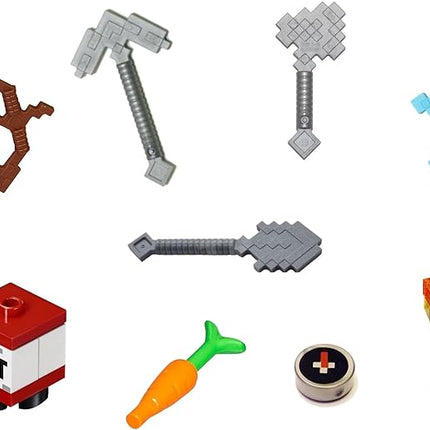 LEGO Minecraft Minifigure Accessory and Weapon Pack (for Steve Alex),16 pcs