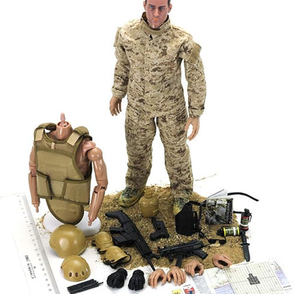 12 Inch Action Figures Military Set, 1/6 Scale Action Figures Set with Weapons and Accessories
