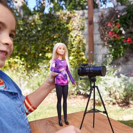 BarbieAstrophysicist Doll, Blonde with Telescope and Star Map, Inspired by National Geographic