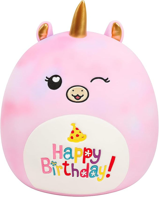 12” Birthday Unicorn Happy Birthday Plush Pillow Soft Stuffed Animal Cute Unicorn Plush Toy Gifts for Kids
