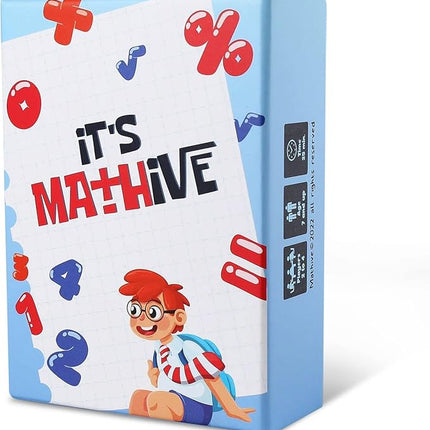 It's Mathive Card Game for Kids – Interactive Math Game Learning Games for Teens, Adults – Easy Gameplay Fast Paced Smart Games for Classroom, Home – Fun and Educational Game