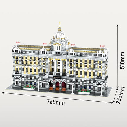 MISINI 33205 Luxurious Shanghai Bank Building Blocks Set, 10423 Pieces MOC Modular Building Bricks House Model, Creative Landmark Buildings Gift for Adult