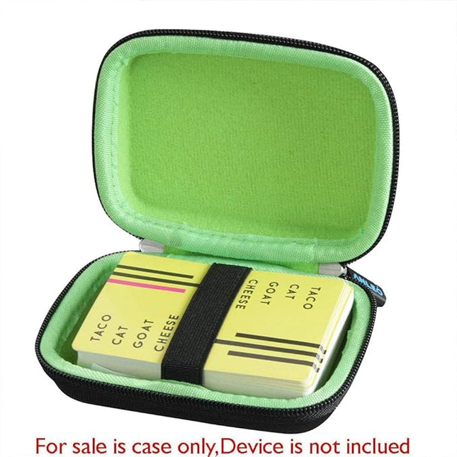 Anleo Travel Case for Taco Cat Goat Cheese Pizza Card Games (Only Case) (Black+Green)