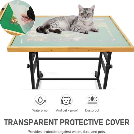 2000 Pieces Puzzle Table with Wheels, with Drawers and Cover, 40.16"x28.5" Adjustable Height & 45° Tilting, Puzzle Board for Adults