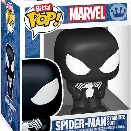 Funko Pop! Bitty: Spider-Man - Spider-Man, Green Goblin, J Jonah Jameson, and Mystery Chase Figure - 0.9 Inch (2.2 Cm) - Marvel Comics Collectable - Stackable Display Shelf Included - Gift Idea