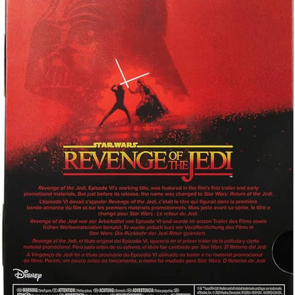 STAR WARS The Black Series Darth Vader (Revenge of The Jedi) 6 Inch Convention Exclusive Action Figure F6963 Ages 4 and Up