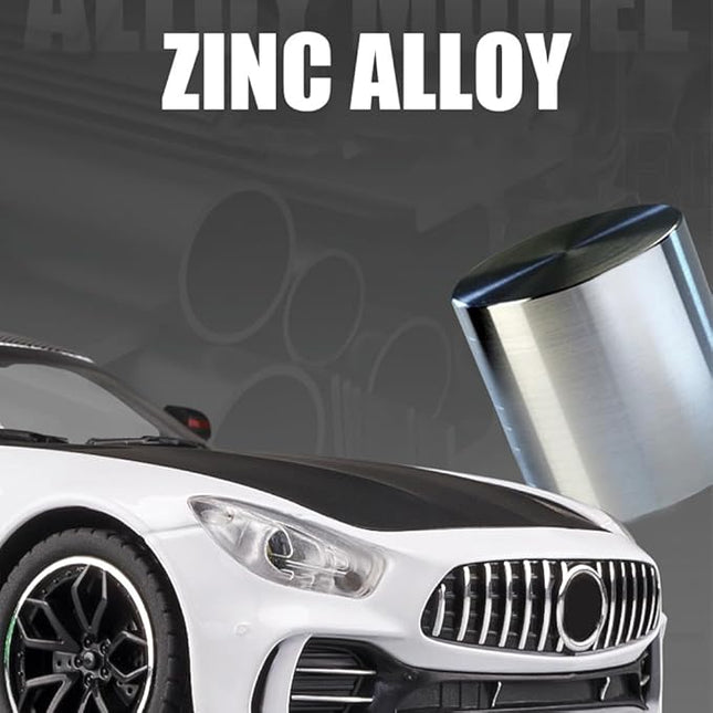 1/24 Benz AMG GTR Model Car Alloy Diecast Pull Back Vehicle Cars with Lights AMG GTR Toy Car Great Gift for Boys & Girls