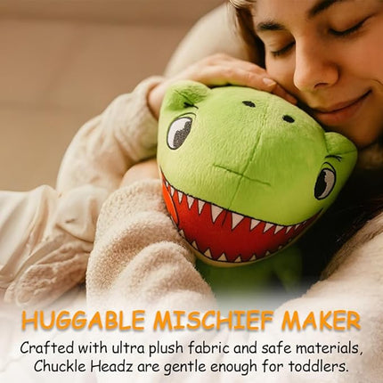 T-Rex Dinosaur Plush Toy - Funny Interactive Animal Plushie with Silly Giggling, Laughing, and Farting Sounds, Hilarious Prank Gag Gift