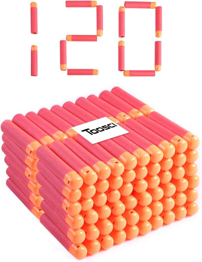 120 PCS Mega Dart Refill Pack 9.5cm Red Premium Refill Bullets for N-Strike Mega Series Blasters