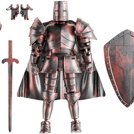 T13 Action Figure,Medieval Knight Action Figures,Dummy Lucky 13,3D Printed Robot Action Figure (Assembly Required)(Red)