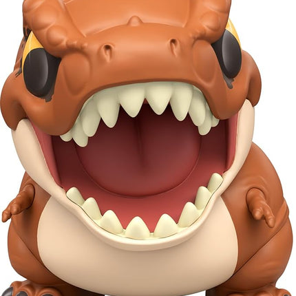 Mattel Jurassic World Bite Club Dinosaur Action Figure & Accessory, Tyrannosaurus Rex Chubby-Stylized Toy Collectible
