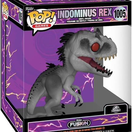 Funko POP! Super: Fusion - Indominus Rex - 1/6 Odds for Rare Chase Variant - Jurassic Park - Collectable Vinyl Figure - Gift Idea - Official Merchandise - for Kids & Adults - Video Games Fans