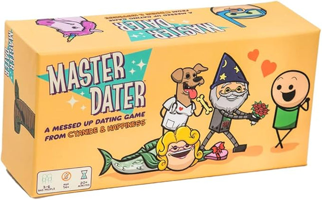 Master Dater by Cyanide & Happiness - a Mixed up Dating Party Game for 3-8 Players, Card Game for Parties