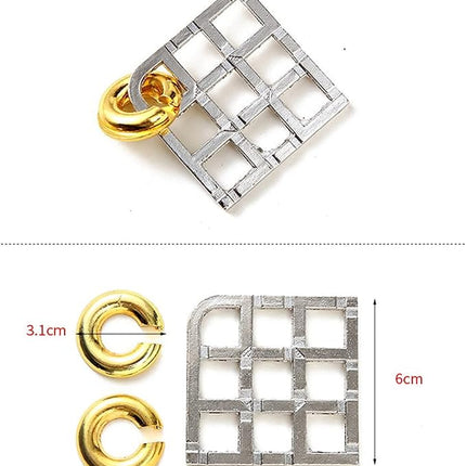 VolksRose 15pcs Brain Teaser Puzzles, Metal Wire Puzzles Set, Mind Smart Game IQ Challenge Puzzle Games, Educational IQ Test Unlock Interlocking Toy Lock Puzzles Gift for Adults Teenagers