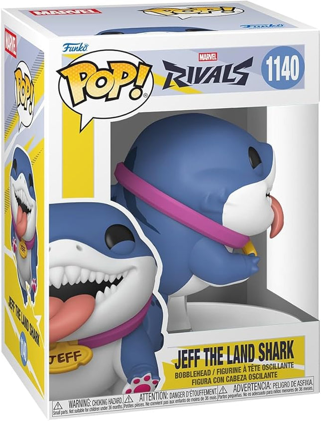 Funko Pop! Games: Marvel Rivals - Jeff The Land Shark - Collectable Vinyl Figure - Gift Idea - Official Merchandise - Toys for Kids & Adults - Video Games Fans
