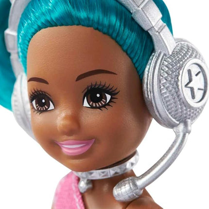 Barbie Chelsea Can Be Playset with Brunette Chelsea Rockstar Doll (6-in), Guitar, Microphone, Headphones, 2 VIP Tickets, Star-Shaped Glasses, Great Gift for Ages 3 Years Old & Up