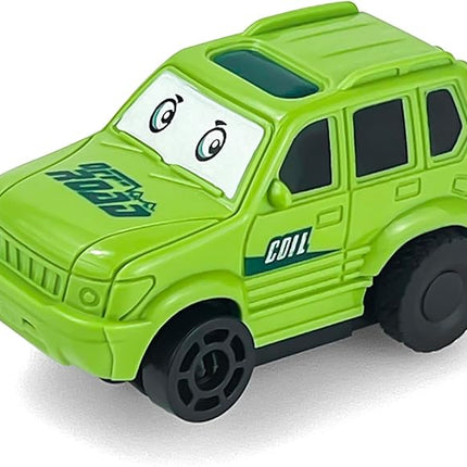 The Small Car Perfectly Designed for Puzzle Racer Kids Car Track,Adding Vehicles, and Adding Game Members, Add Fun to The Game (Jeep)