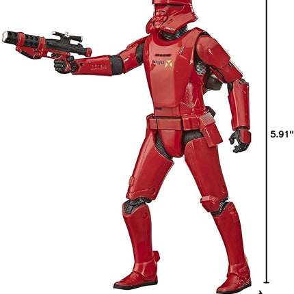 STAR WARS The Black Series Sith Jet Trooper Toy 6-inch Scale The Rise of Skywalker Collectible Action Figure, Kids Ages 4 and Up, Red