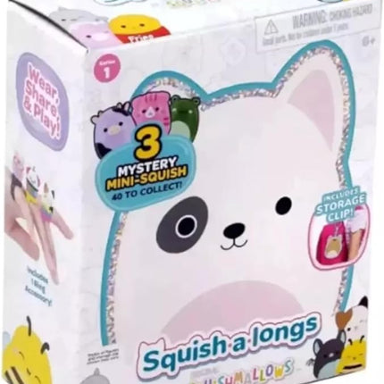 Squish-a-longs Clip-A-Longs by Squishmallows -Series 1 Mystery (1 Pack Chosen at Random)