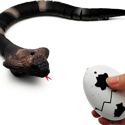 Upgrade Remote Control Snake Toy Electric Sensor RC Cobra Realistic Fast Flexible Moving Fake Joke Scary Trick Prank for Pets Cats Dogs Kids Boys Birthday Gifts