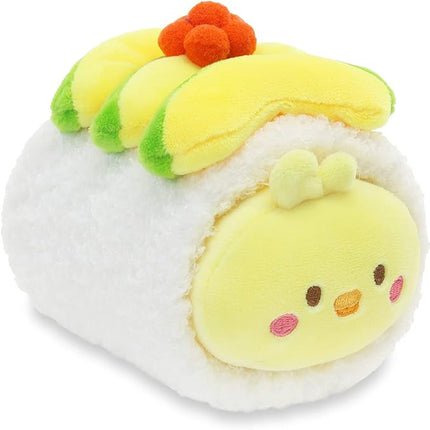 Anirollz Chickiroll Plush in Avocado Sushi – Kawaii Stuffed Animal with Removable Costume – Cute Squishy Plush Toy Gift for Girls & Kids