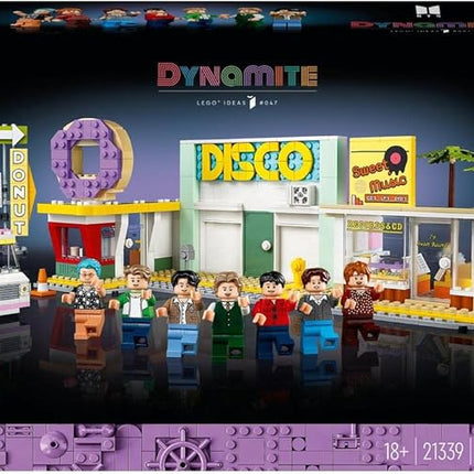 Lego Ideas BTS Dynamite Birthday Present 21339 Dynamite Adult Lego Goods Toy Block Present Music Music Boys Girls Adults